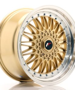 JR Wheels JR9 18x9 ET20-40 (Custom PCD) Gold w/Machined Lip