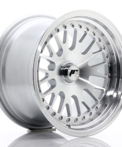 JR Wheels JR10 15x9 ET0-20 (Custom PCD) Silver Machined Face