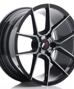 JR Wheels JR30 18x8,5 ET20-40 5H (Custom PCD) Black Brushed w/Tinted Face