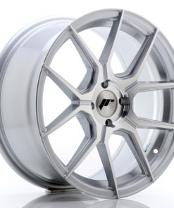 JR Wheels JR30 17x8 ET40 4x100 Silver Machined Face