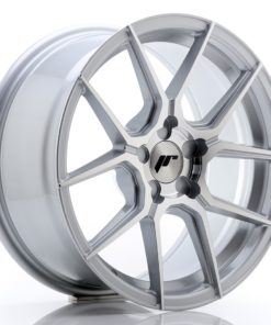 JR Wheels JR30 17x8 ET20-40 5H (Custom PCD) Silver Machined Face