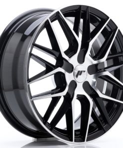 JR Wheels JR28 17x7 ET20-45 (Custom PCD) Gloss Black Machined Face