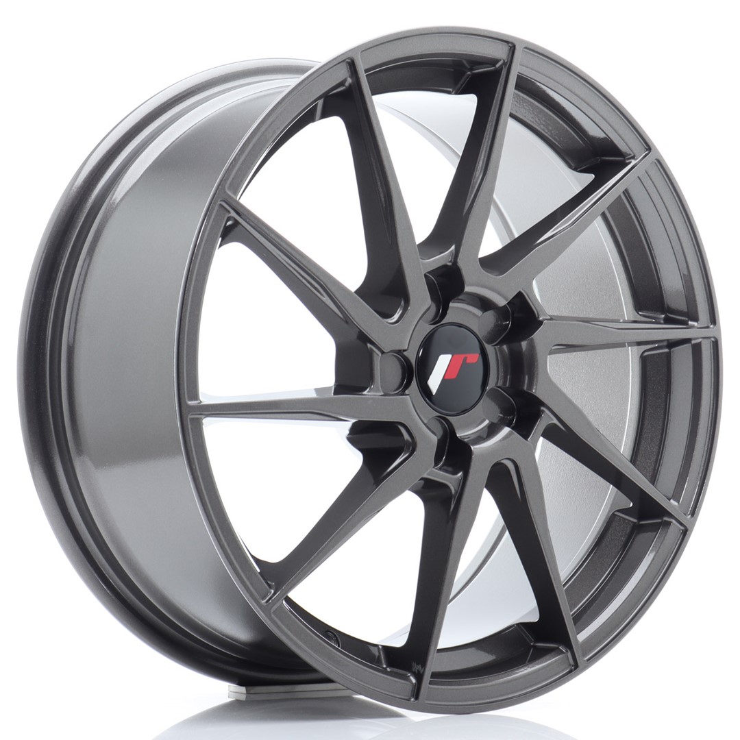 JR Wheels JR36 18x8 ET20-52 5H (Custom PCD) Hyper Gray