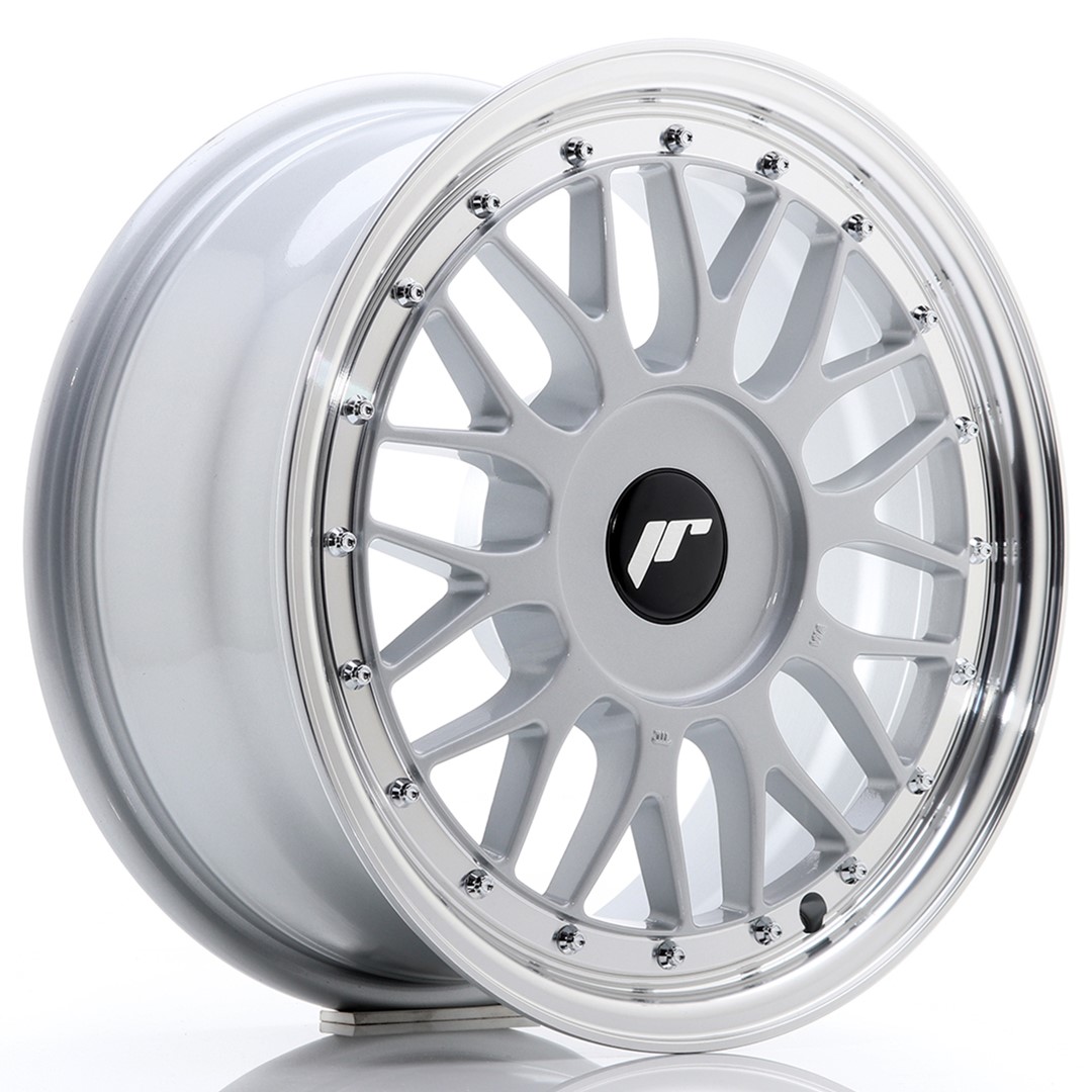 JR Wheels JR23 16x7 ET20-45 (Custom PCD) Hyper Silver w/Machined Lip