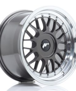 JR Wheels JR23 16x9 ET20-35 (Custom PCD) Hyper Gray w/Machined Lip