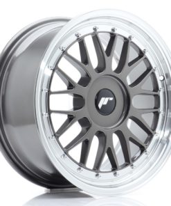 JR Wheels JR23 17x8 ET20-45 (Custom PCD) Hyper Gray w/Machined Lip