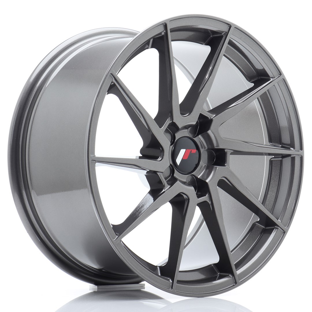 JR Wheels JR36 18x9 ET20-48 5H (Custom PCD) Hyper Gray