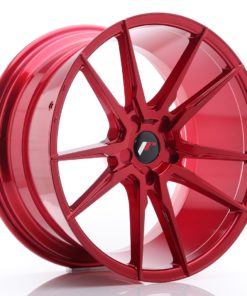 JR Wheels JR21 20x10 ET20-40 5H (Custom PCD) Platinum Red