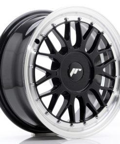 JR Wheels JR23 16x7 ET20-45 (Custom PCD) Gloss Black w/Machined Lip