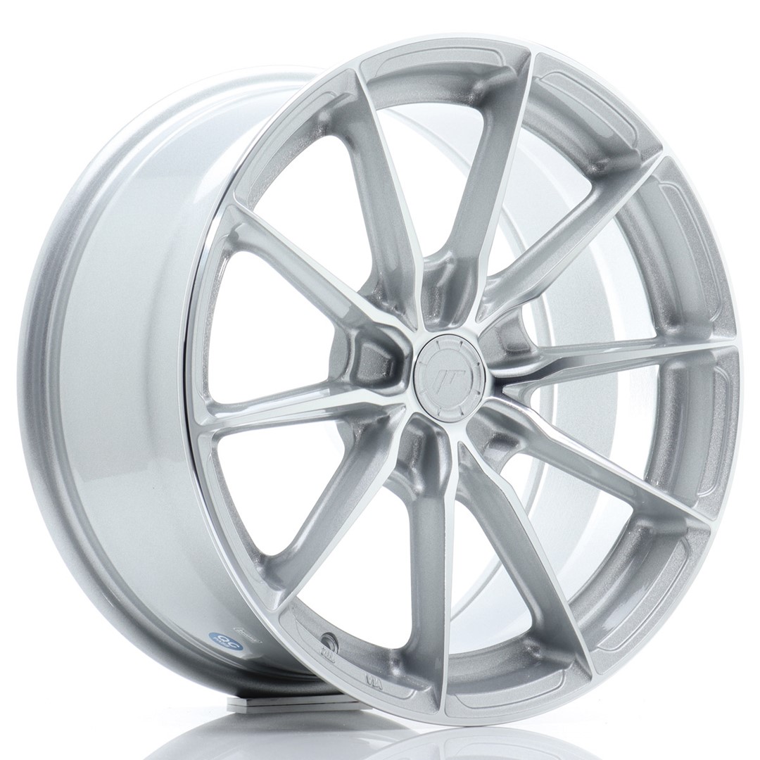 JR Wheels JR37 17x8 ET20-40 5H (Custom PCD) Silver Machined Face