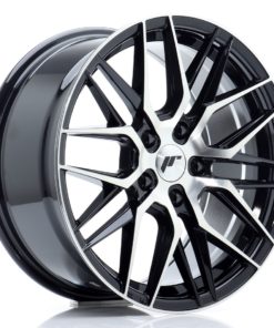 JR Wheels JR28 17x8 ET40 5x112 Gloss Black Machined Face