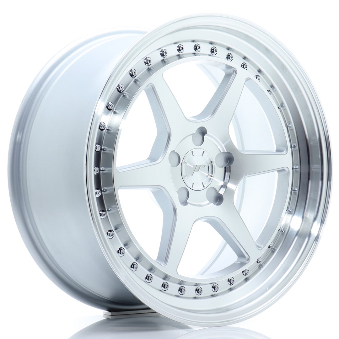 JR Wheels JR43 18x8,5 ET15-35 5H (Custom PCD) Silver w/Machined Face