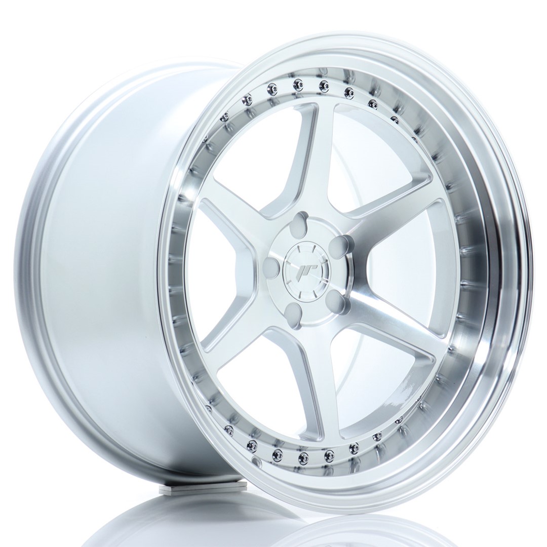JR Wheels JR43 19x11 ET0-25 5H (Custom PCD) Silver w/Machined Face