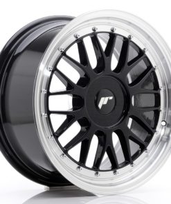 JR Wheels JR23 17x8 ET40-45 (Custom PCD) Gloss Black w/Machined Lip