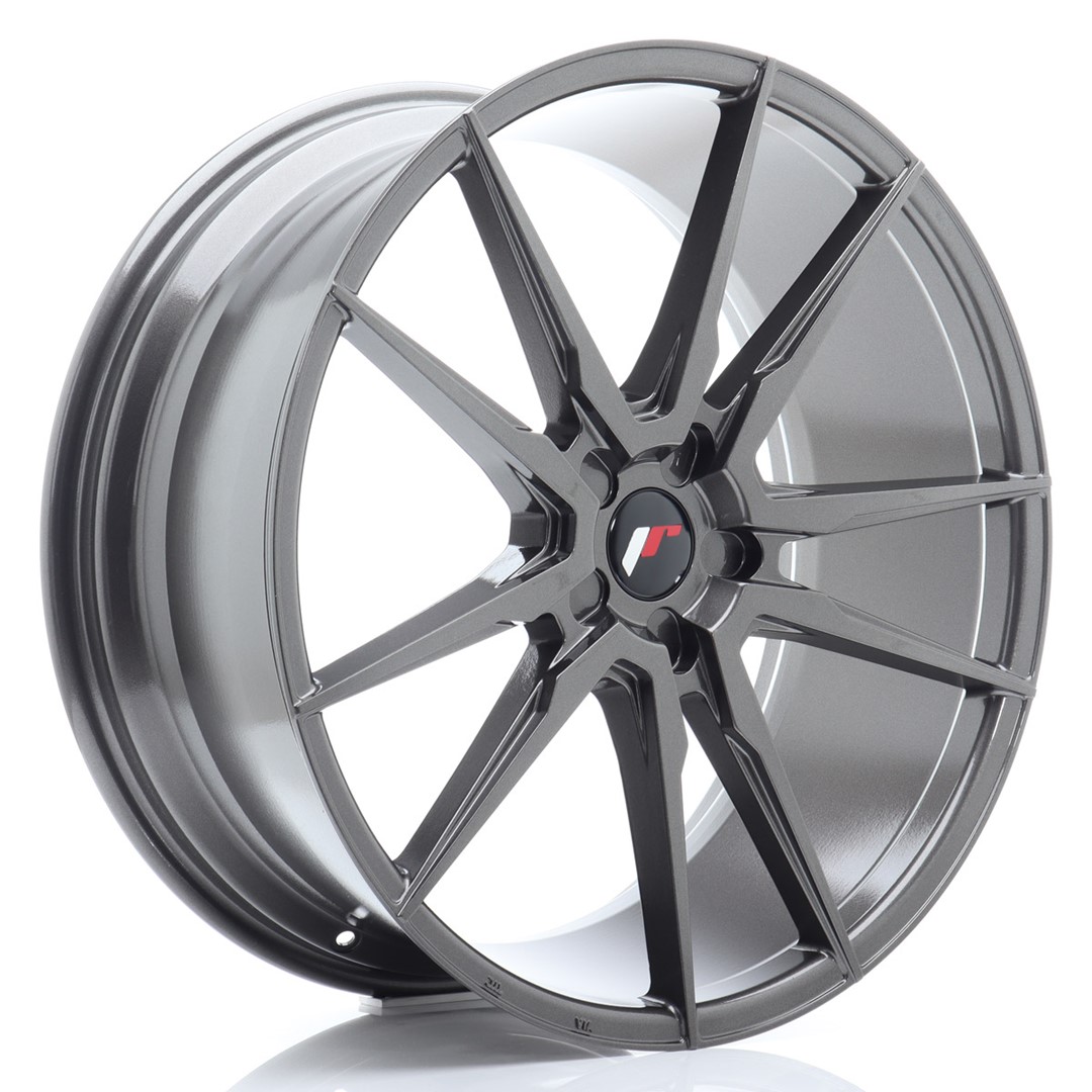 JR Wheels JR21 22x9 ET30-45 5H (Custom PCD) Hyper Gray