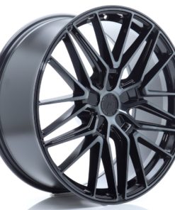 JR Wheels JR38 21x9,5 ET14-58 5H (Custom PCD) Black Brushed w/Tinted Face