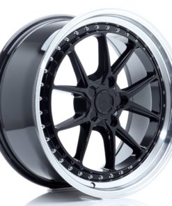 JR Wheels JR39 19x8,5 ET15-35 5H (Custom PCD) Glossy Black w/Machined Lip