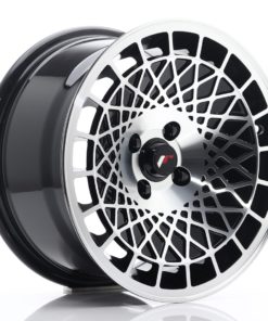 JR Wheels JR14 15x8 ET20 4x100 Gloss Black Machined Face