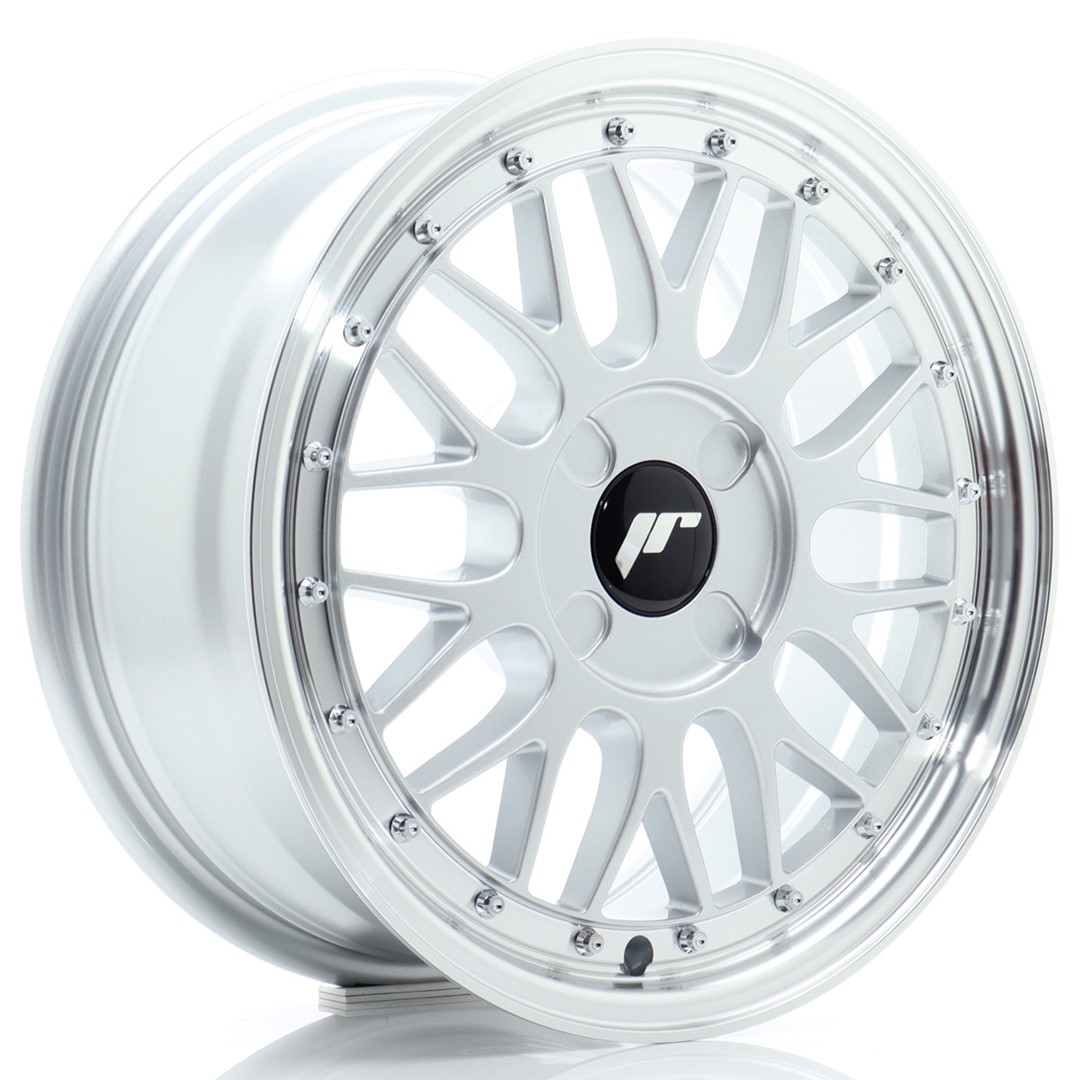JR Wheels JR23 16x7 ET20-45 4H (Custom PCD) Hyper Silver w/ Machined Lip