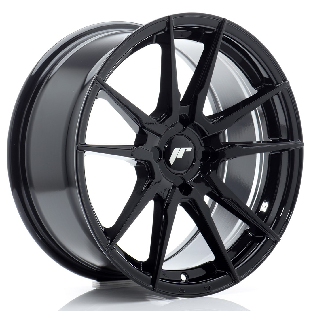 JR Wheels JR21 17x8 ET20-35 4H (Custom PCD) Gloss Black