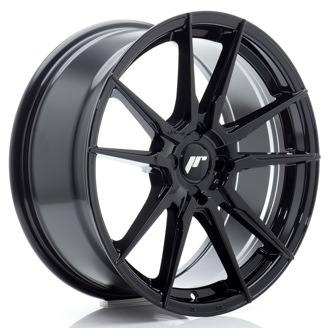 JR Wheels JR21 18x8 ET20-40 4H (Custom PCD) Gloss Black