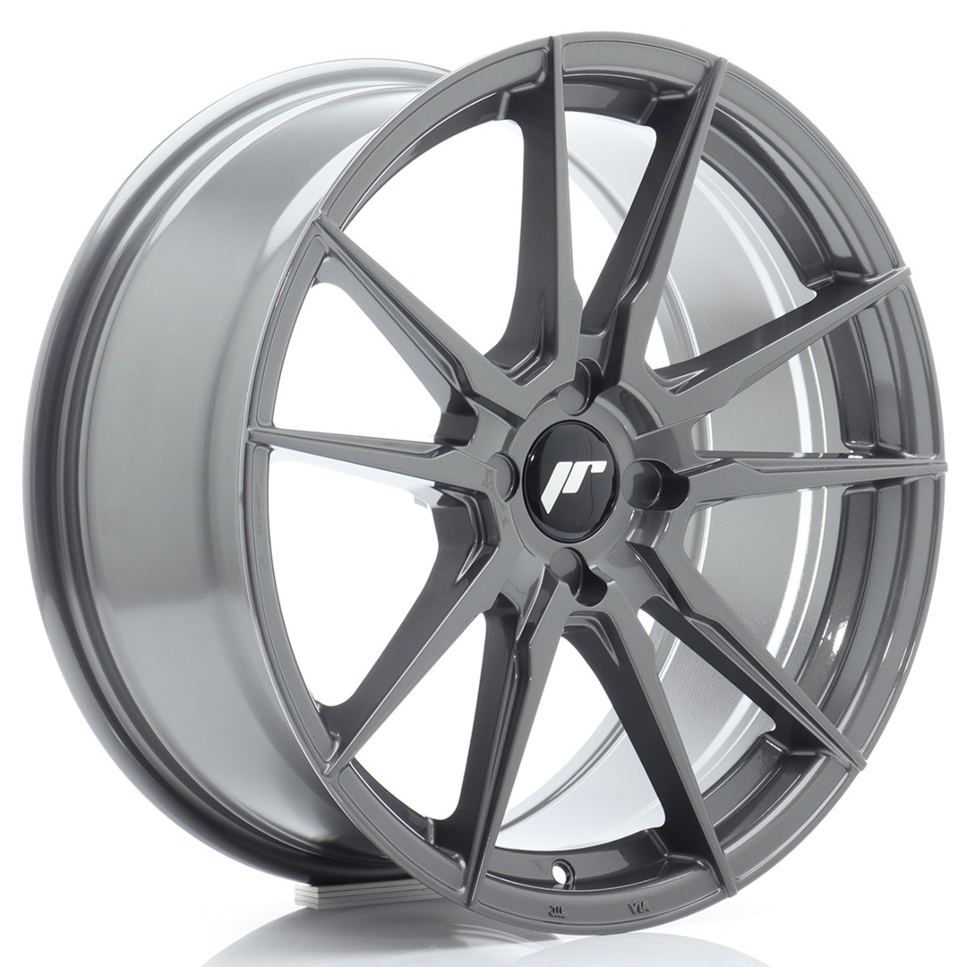 JR Wheels JR21 18x8 ET20-40 4H (Custom PCD) Hyper Gray