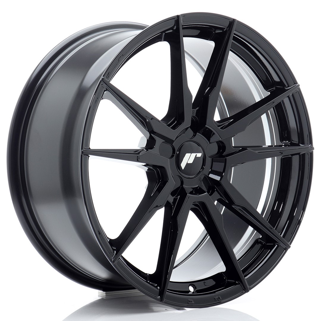 JR Wheels JR21 19x8 ET20-40 5H (Custom PCD) Gloss Black