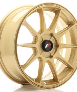 JR Wheels JR11 17x7 ET20-38 5H (Custom PCD) Gold