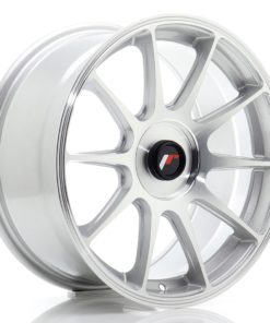 JR Wheels JR11 17x8 ET20-35 (Custom PCD) Silver Machined