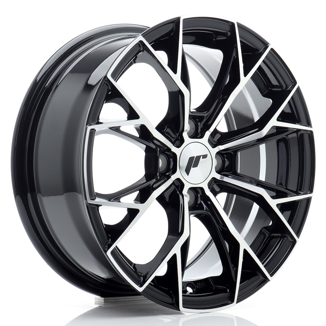 JR Wheels JR49 15x6,5 ET35 4x100 Gloss Black Machined Face