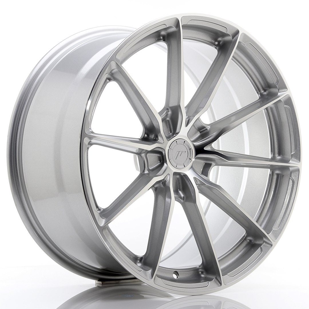 JR Wheels JR37 20x10 ET25 5x112 Silver Machined Face