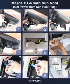 FitcamX autokamera, Mazda CX5, CX3, CX-5, CX-3 (2017-2024)-4