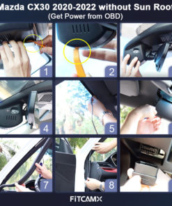 FitcamX autokamera, Mazda CX-30 MX30 (2020-2024)-4