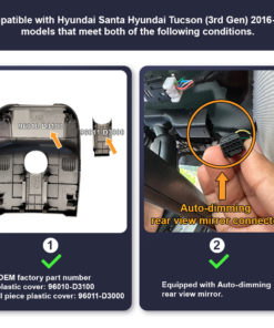 FitcamX autokamera, Hyundai Tucson (2016-2021 Gen3)-2