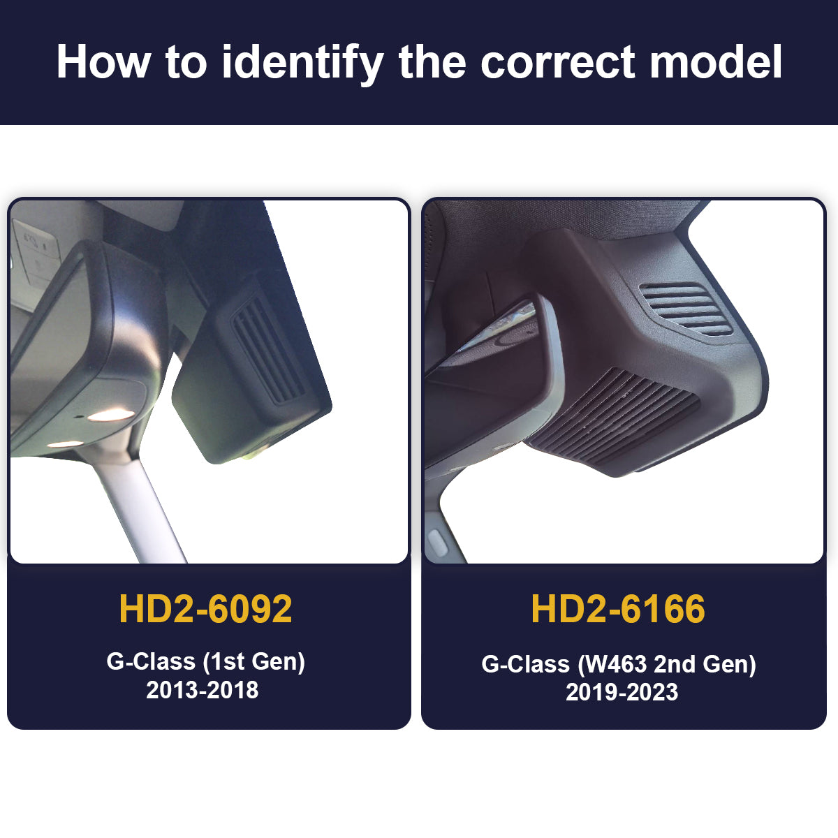 FitcamX autokamera, Mercedes-Benz G-class / G63 AMG (2013-2024)-2