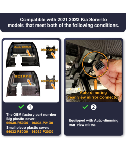 FitcamX autokamera, Kia Sorento 2021-2023 mallit-2