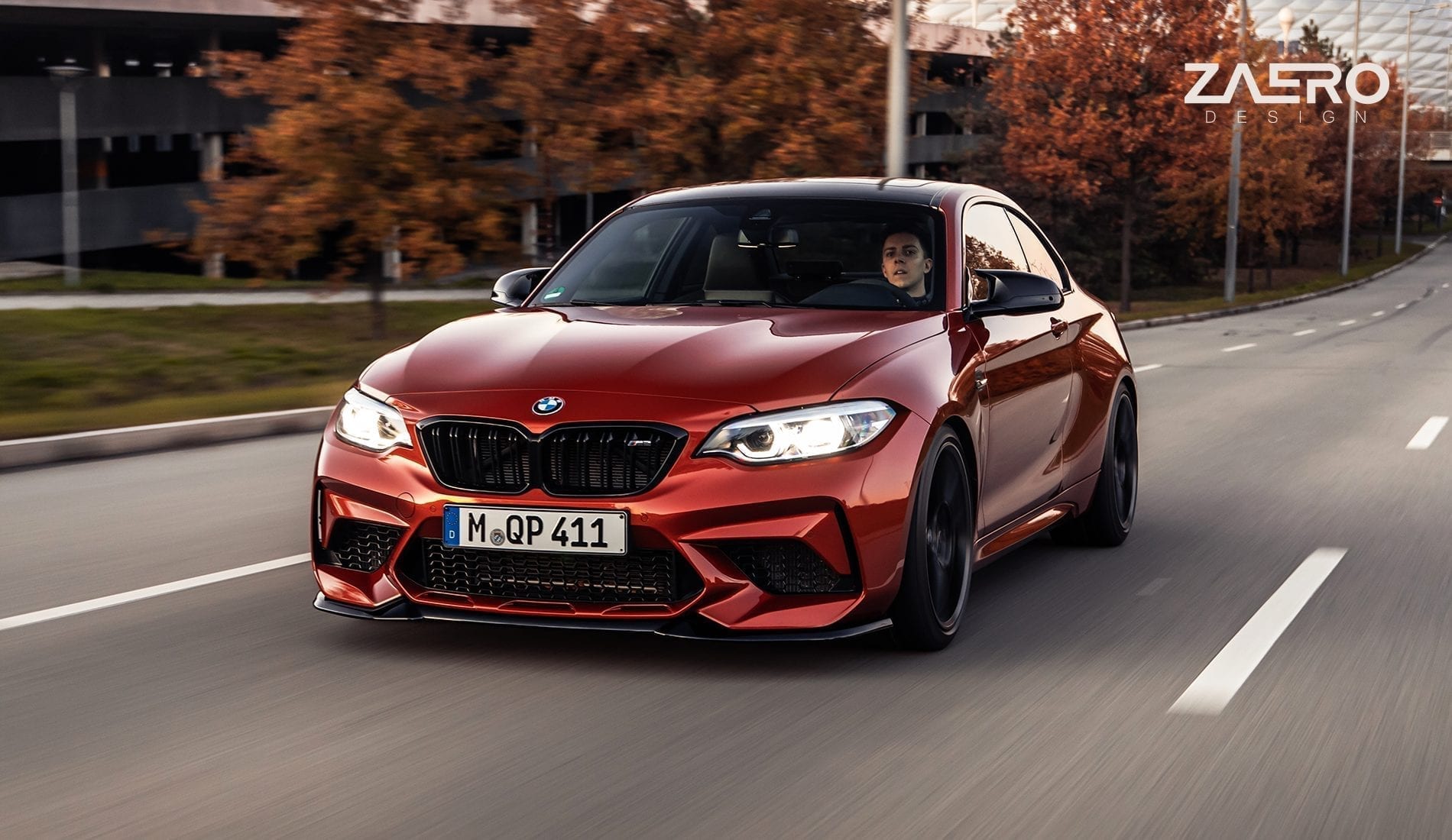 Zaero Design EVO-S etusplitteri, BMW M2 F87 Competition-2
