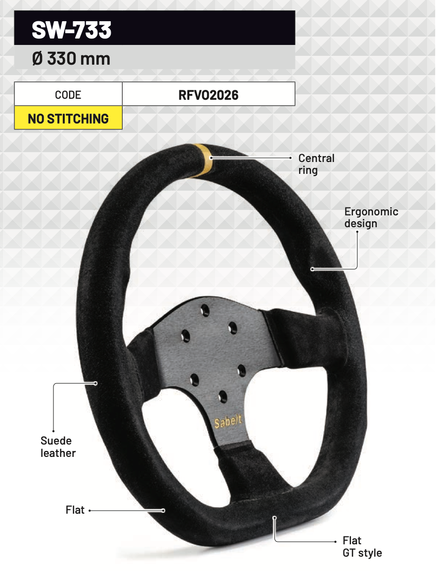 SABELT steering wheel, SW-733 mokka (330/-mm) - Image 2