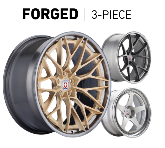 HRE Forged 3-piece wheels