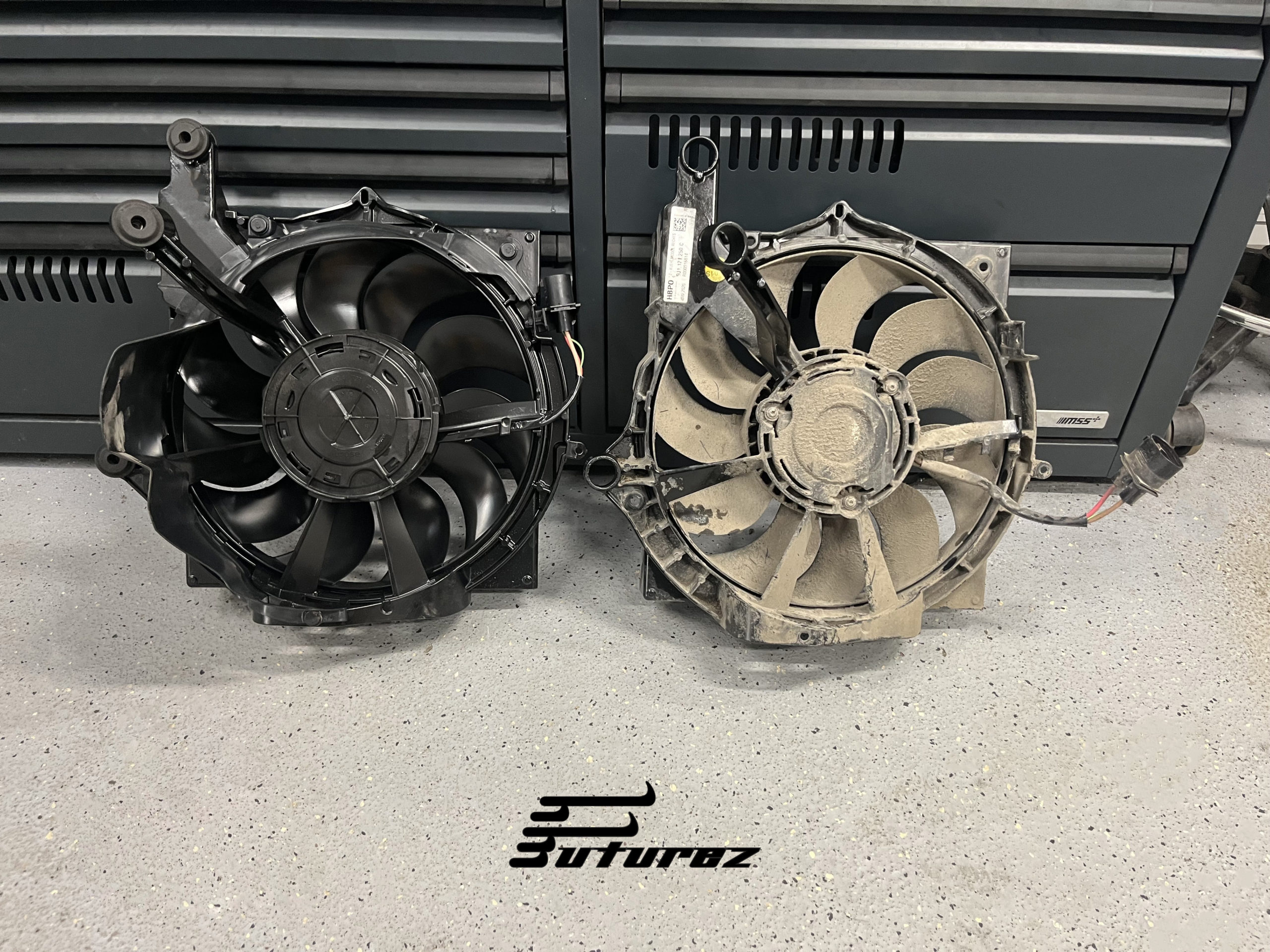 Porsche Taycan jäähdyttimien flektit, korjaussarja (Genuine OE)-2