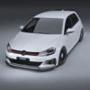 Volkswagen Golf MK7.5 GTI / GTD, Zaero Design EVO-1 etusplitteri-4
