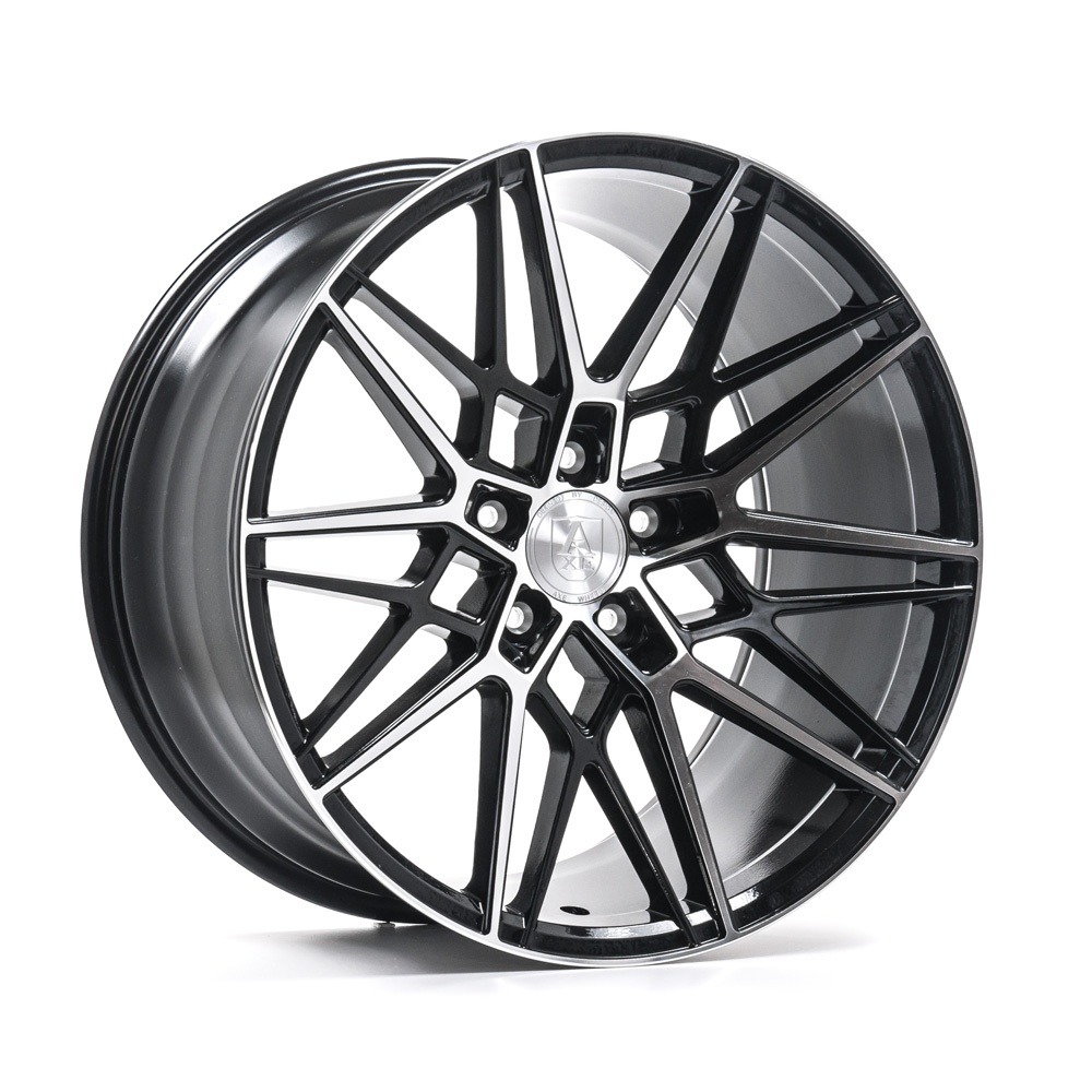 AXE CF1 vanne, 20x9 / 5x112 ET25 BLACK & POLISHED