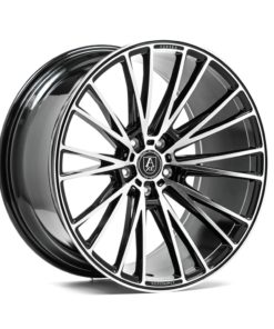 AXE CF2 vanne, 19x9.5 / 5x108 ET40 BLACK & POLISHED