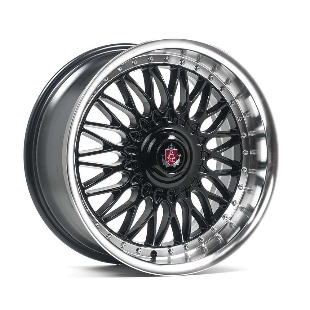 AXE EX10 vanne, 18x8 / 4x100 ET40 BLACK & POLISHED LIP