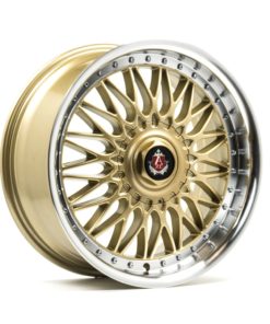 AXE EX10 vanne, 18x8 / 5x115 ET40 GOLD & MIRROR DISH