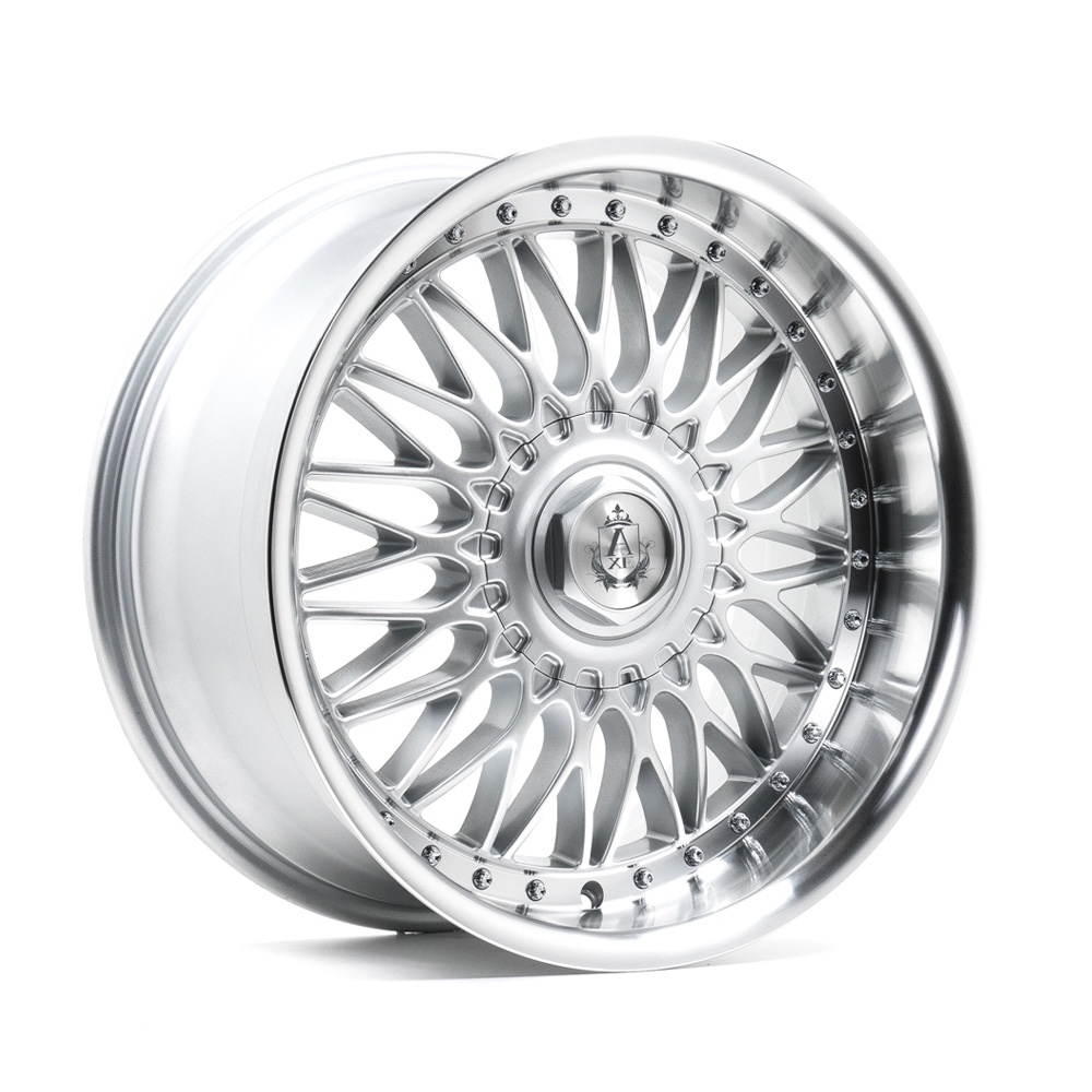 AXE EX10 vanne, 18x8 / 5x114.3 ET20 SILVER & POLISHED LIP