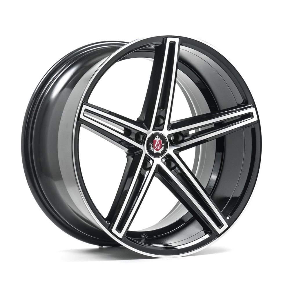 AXE EX14 vanne, 20x9 / 5x120 ET40 BLACK & POLISHED