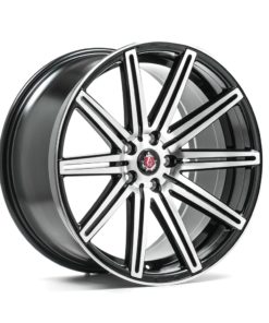 AXE EX15 vanne, 19x9.5 / 5x110 ET40 BLACK & POLISHED