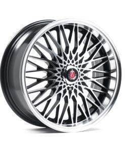 AXE EX3 vanne, 17x7.5 / 5x100 ET35 BLACK POLISHED FACE & MIRROR DISH