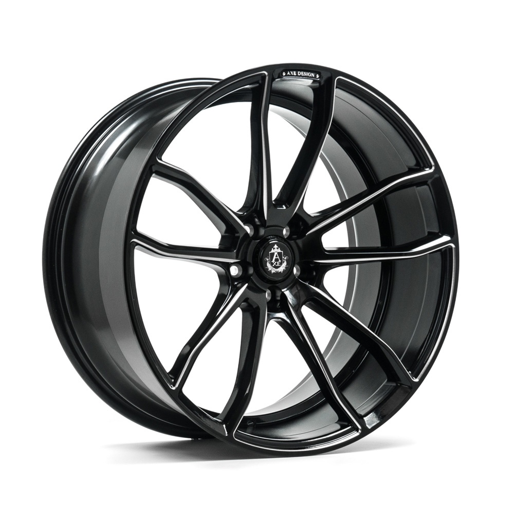 AXE EX33 vanne, 22x9 / 5x114.3 ET35 GLOSS BLACK & CHAMFER
